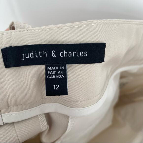 Judith & Charles Women’s Trouser Pants Quiet Luxury Made In Canada Wide Leg 12 - Picture 5 of 9